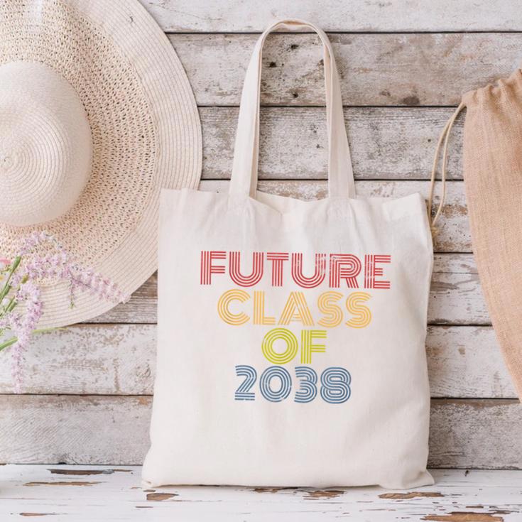 Future Class Of 2038 Graduation Canvas Tote Bag