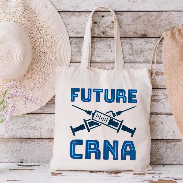 Future CRNA Nurse Anesthetist Student Nursing RN Graduation Canvas Tote Bag