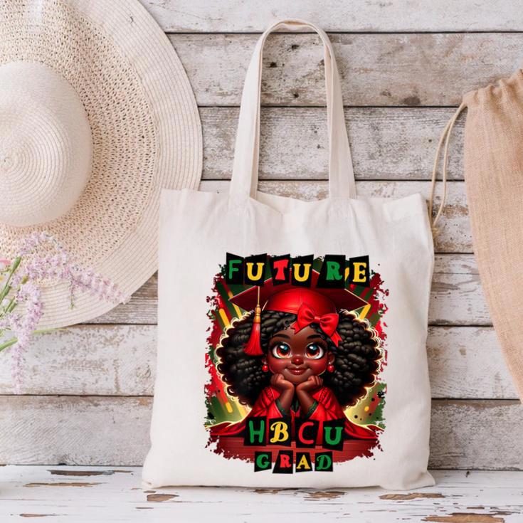 Future HBCU Grad History Girl Graduation HBCU Canvas Tote Bag
