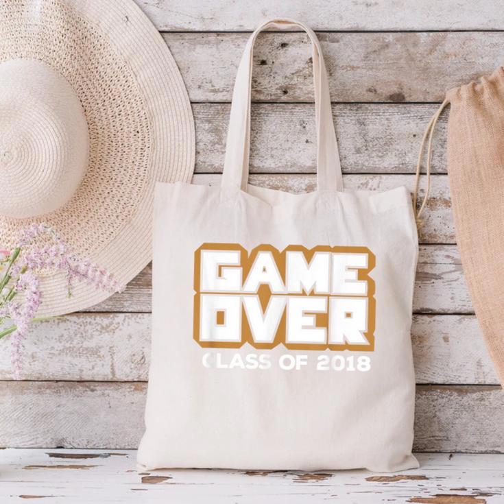 Game Over Class Of 2018 Graduation Shirt Canvas Tote Bag