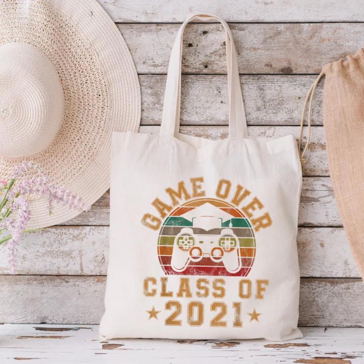 Game Over Class Of 2021 Senior 21 Graduation Video Gamer Canvas Tote Bag
