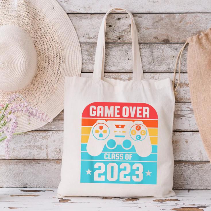 Game Over Class Of 2023 Shirt Students Graduation Canvas Tote Bag