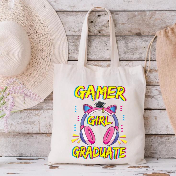 Gamer Girl Graduate Shirt Girls Kids Gamer Graduation Canvas Tote Bag