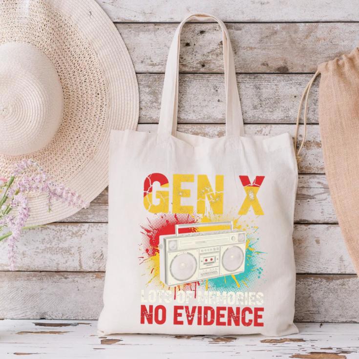 Gen X Lots Of Memories No Evidence Retro Nostalgia Humor Canvas Tote Bag Gen X Lots Of Memories No Evidence Retro Nostalgia Humor Canvas Tote Bag