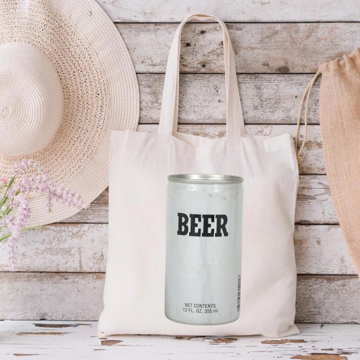 Generic Beer 1980s 80s Nostalgia Canvas Tote Bag