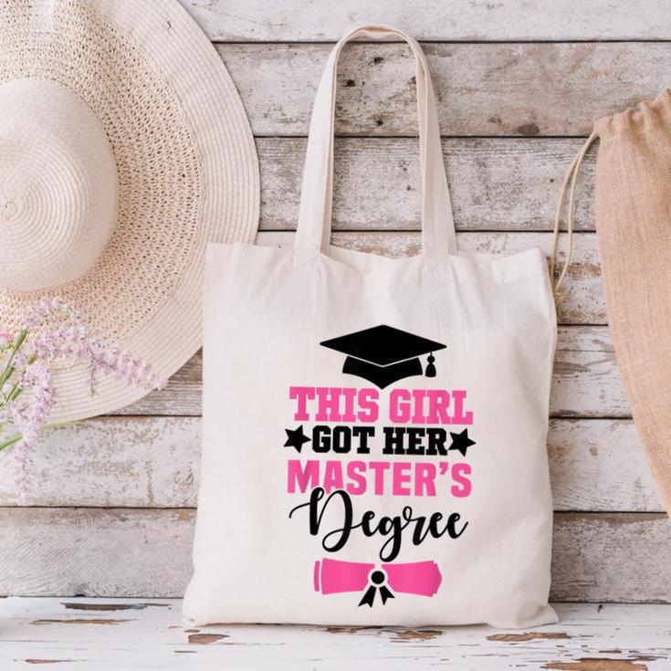 This Girl Got Her Masters Degree Graduation Mastered It 2024 Canvas Tote Bag