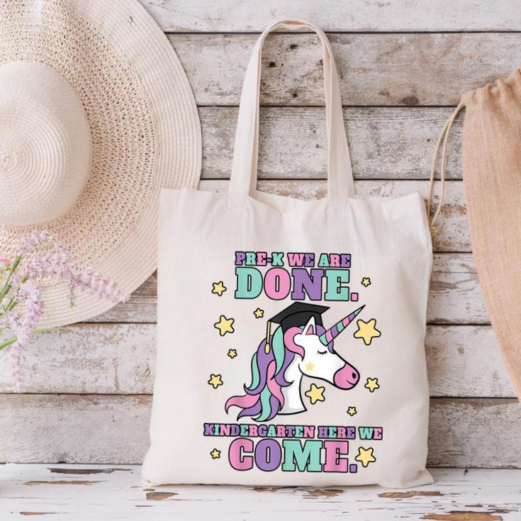 Girls Pre-K Graduation Magical Unicorn Canvas Tote Bag
