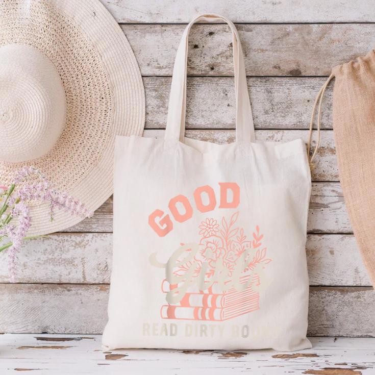 Good Girls Read Dirty Books Smutty Book Merch I Dont Watch Canvas Tote Bag