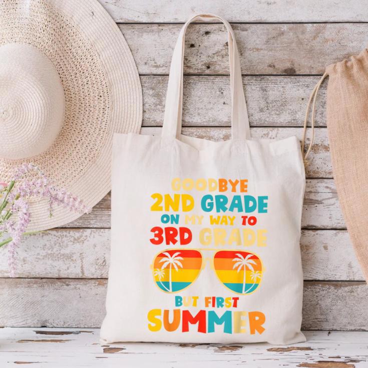 Goodbye 2nd Grade Graduation To 3rd Grade Hello Summer Kids Canvas Tote Bag