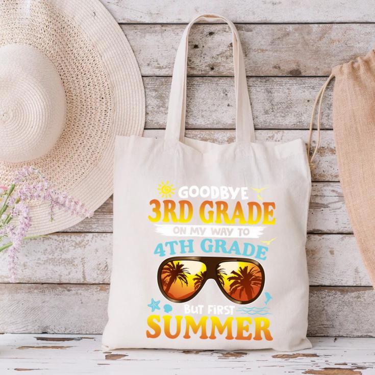 Goodbye 3rd Grade Graduation To 4th Grade First Summer Beach Canvas Tote Bag