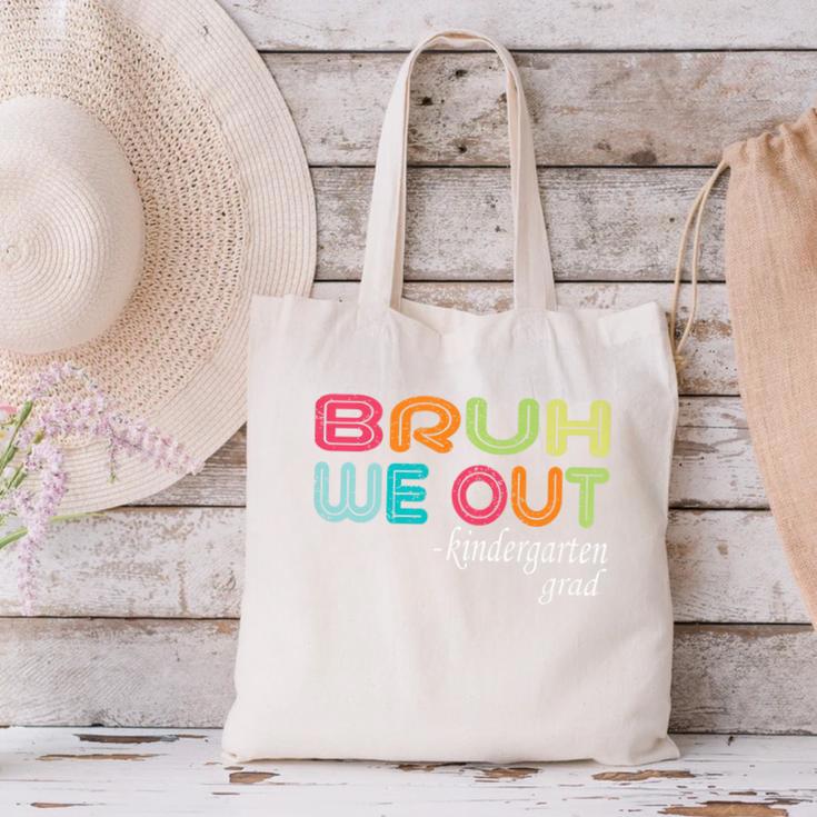 Goodbye Kindergarten Hello 1st Grade Kindergarten Graduation Premium Canvas Tote Bag