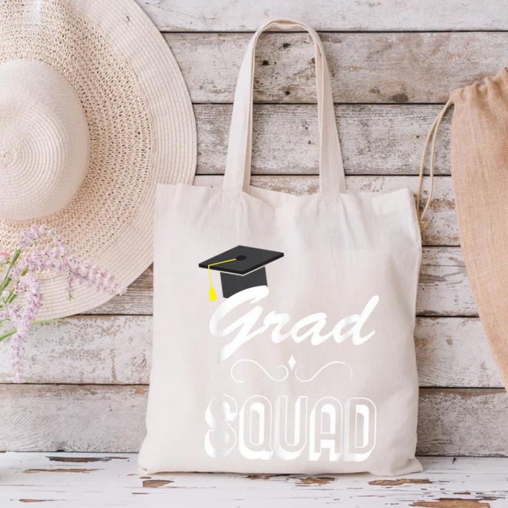 Grad Squad Cute Graduation Canvas Tote Bag
