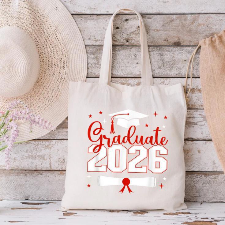 Graduate 2026 For Class Of 2026 Graduation Canvas Tote Bag