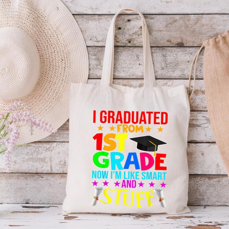 I Graduated From 1st Grade Graduation Matching Student Canvas Tote Bag