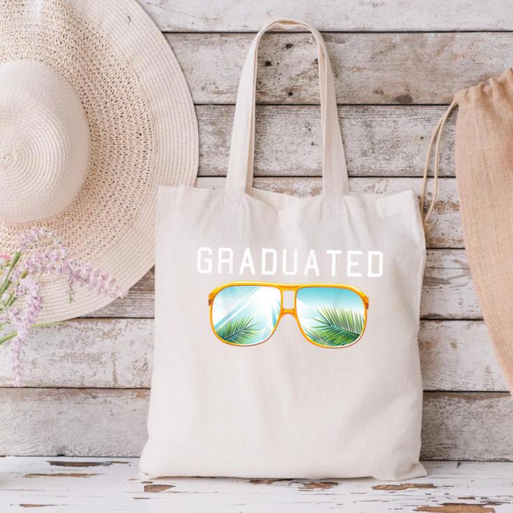 Graduated Graduation Tropical Sunglasses Canvas Tote Bag