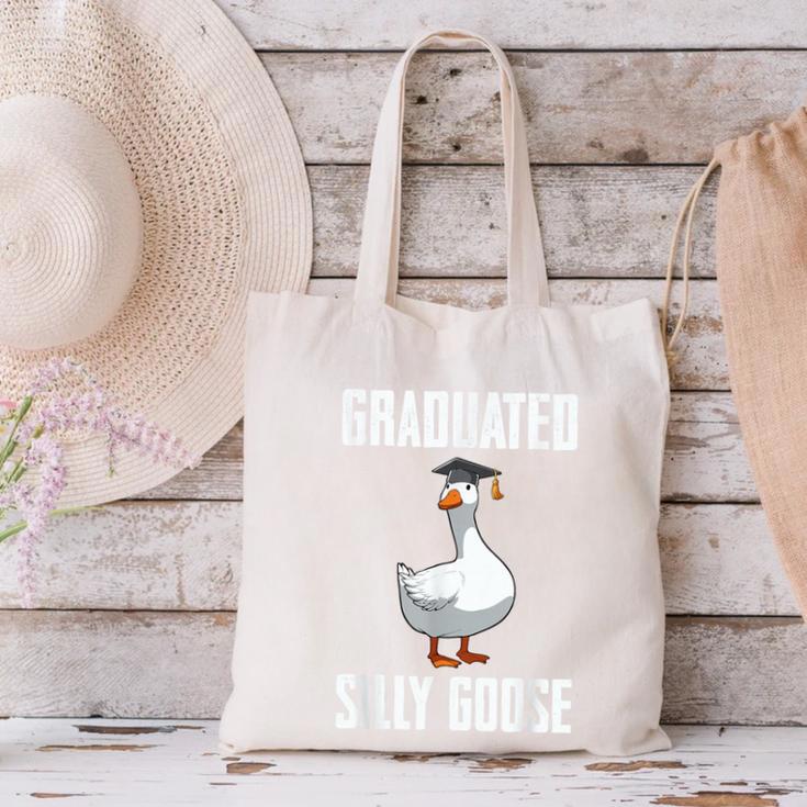 Graduated Silly Goose Student Graduation 2026 Grad Canvas Tote Bag
