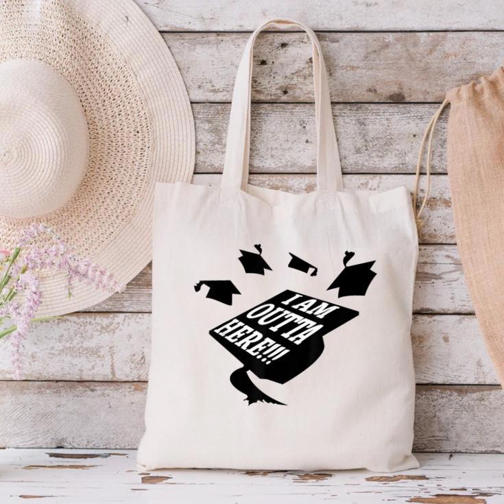 GRADUATION 2018 I AM OUTTA HERE SCHOOL MOVING UP GIFT SHIRT Canvas Tote Bag
