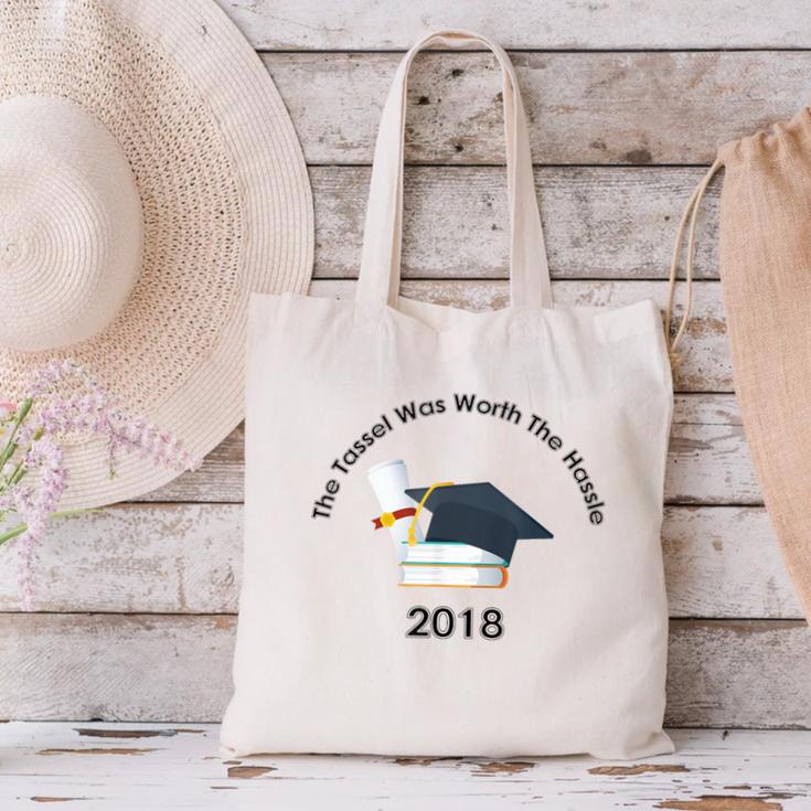 Graduation 2018 The Tassel Was Worth The Hassle Canvas Tote Bag