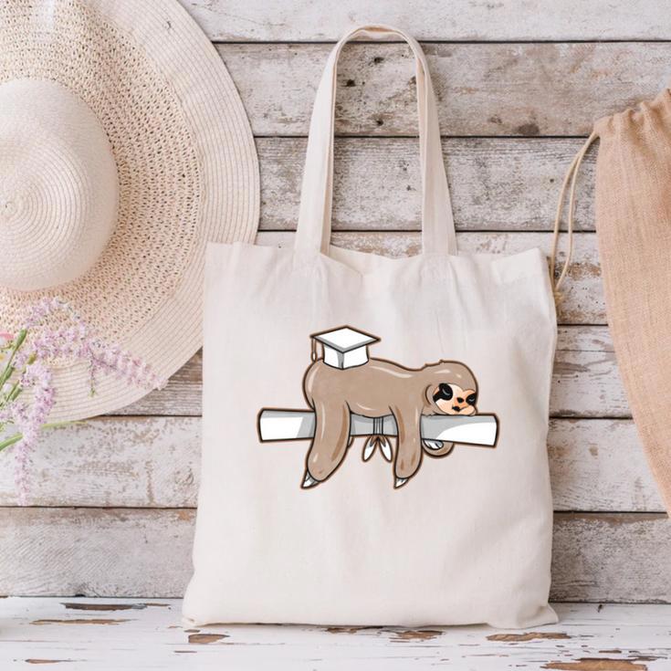 Graduation 2022 PhD Sloth Bachelor Master School Doctor Canvas Tote Bag