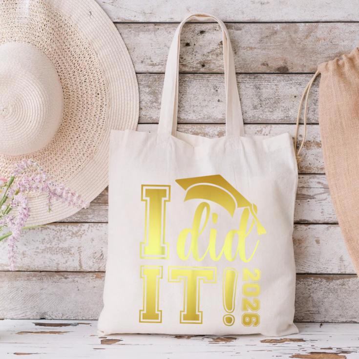 I Did It Graduation 2026 Graduate Class Of 2026 Senior 26 Canvas Tote Bag