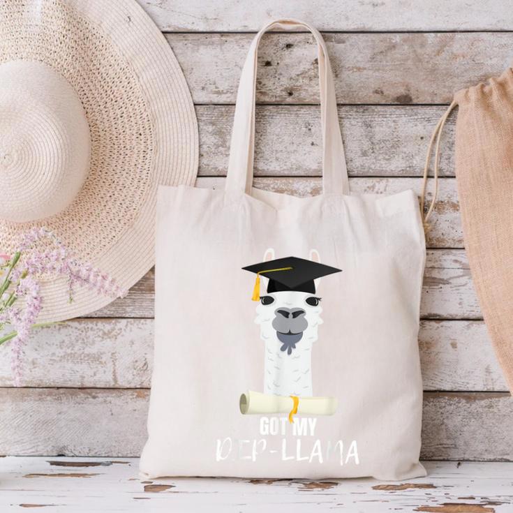 Graduation For Him & Her Got My Dip-Llama Canvas Tote Bag