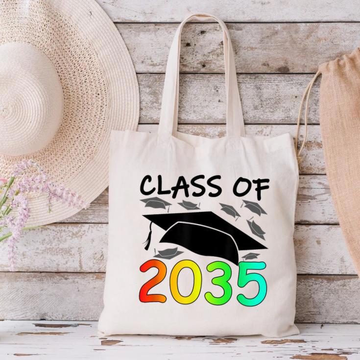 Graduation Class Of 2035 Hand Prints Space Pre-K -12th Grade Canvas Tote Bag