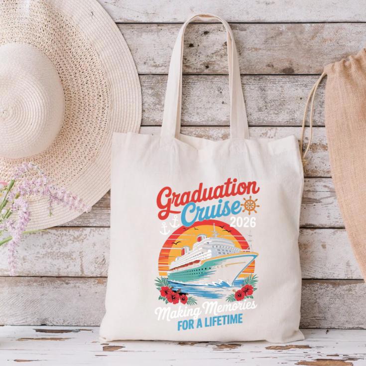 Graduation Cruise Trip Class Of 2026 Senior Summer Vacation Premium Canvas Tote Bag