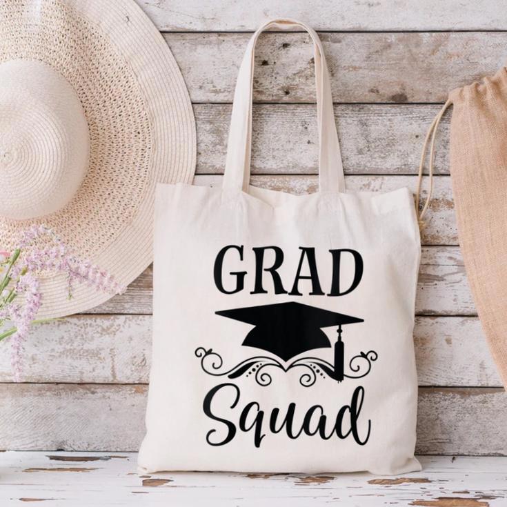 Graduation Grad Squad Canvas Tote Bag
