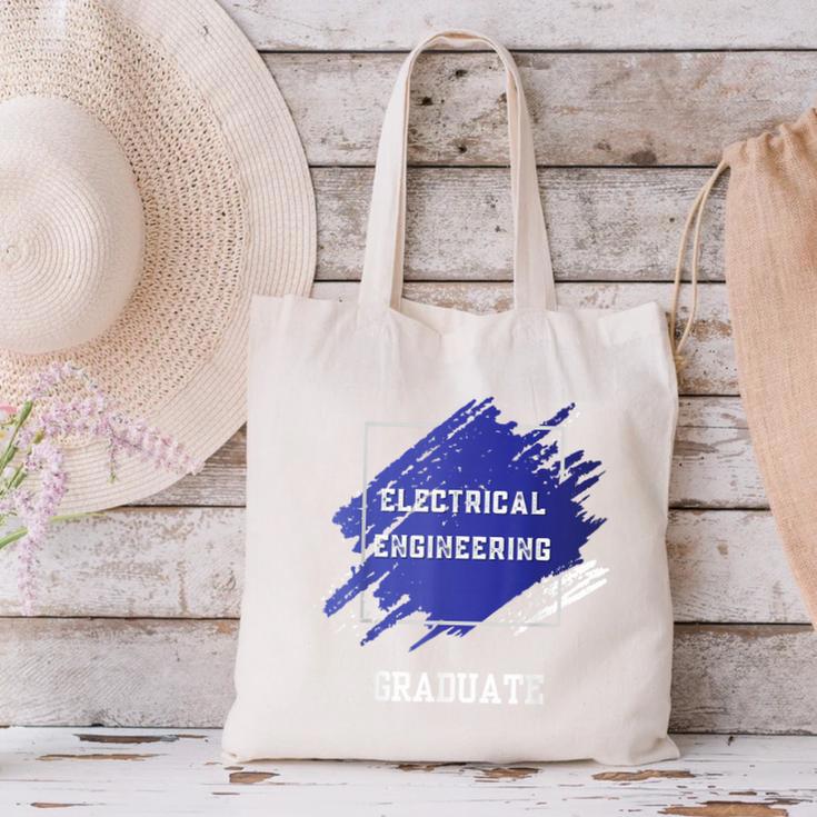 Graduation Graduated Electrical Engineering Degree Student Canvas Tote Bag
