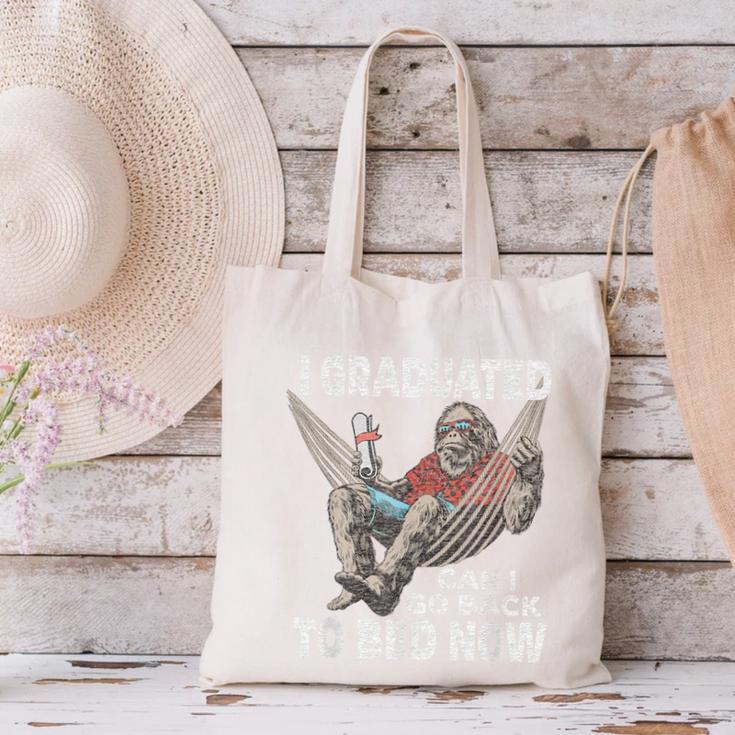 Graduation I Graduated Can I Go Back To Bed Now Canvas Tote Bag