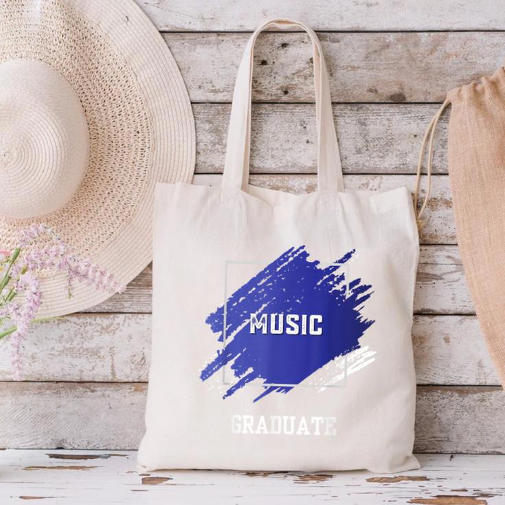 Graduation Graduated Music Degree University College Student Canvas Tote Bag