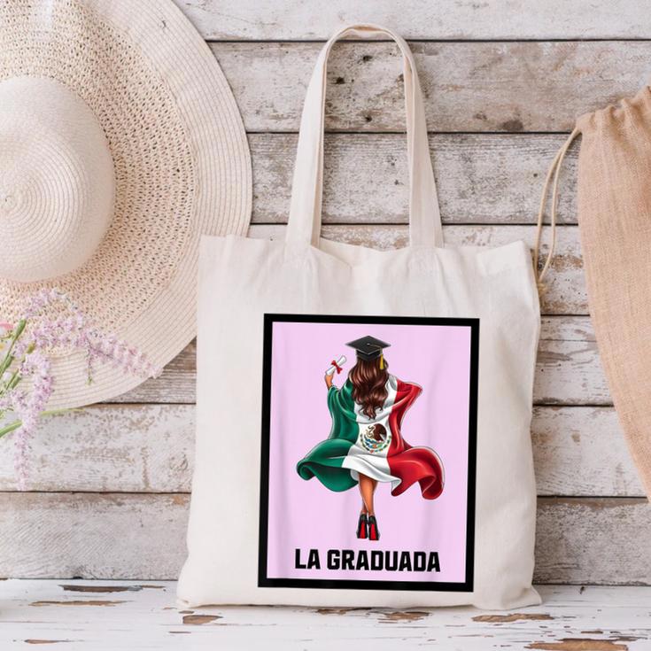 Graduation Latina Educated La Graduada Mexican Bingo Card Canvas Tote Bag