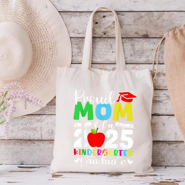 Graduation Proud Mom Of 2025 Kindergarten Graduate Canvas Tote Bag