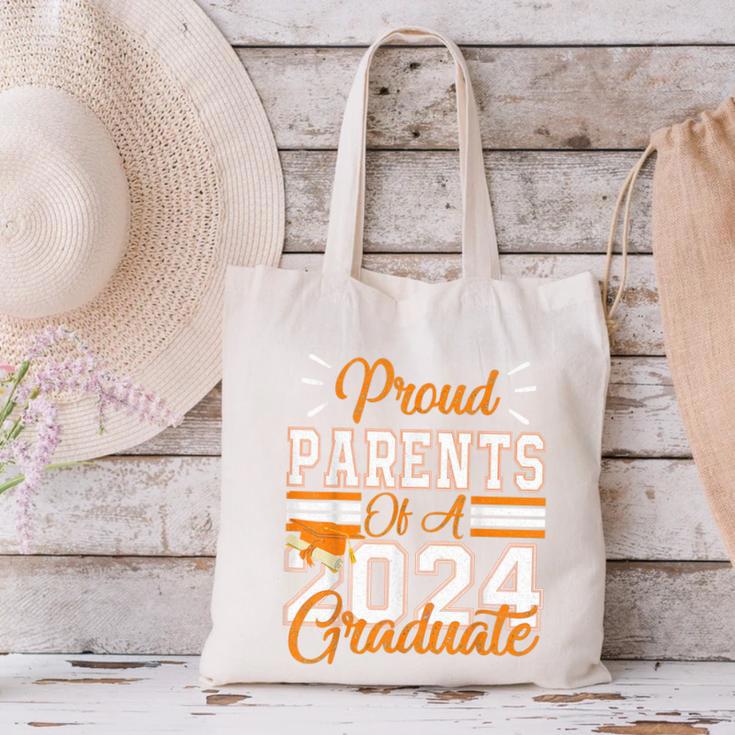 Graduation Proud Parents Of a 2024 Graduate For Mom And Dad Canvas Tote Bag