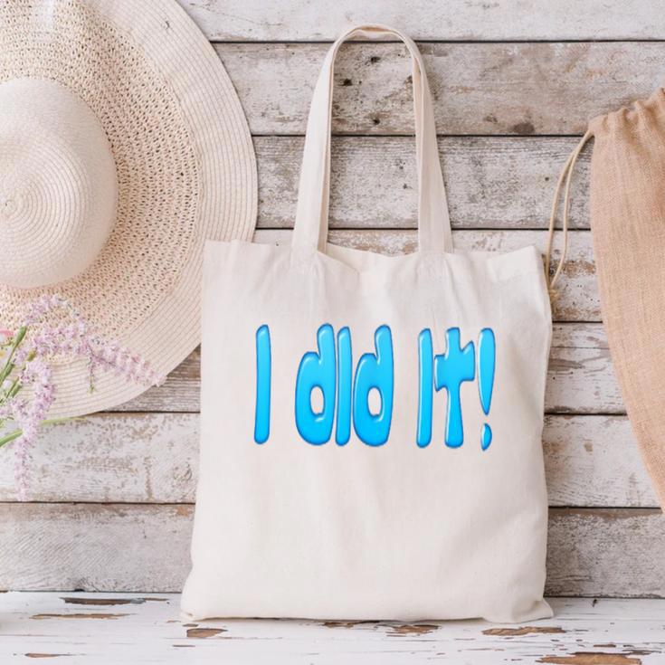 I Did It Graduation Shirt For Graduates And Proud Parents Canvas Tote Bag