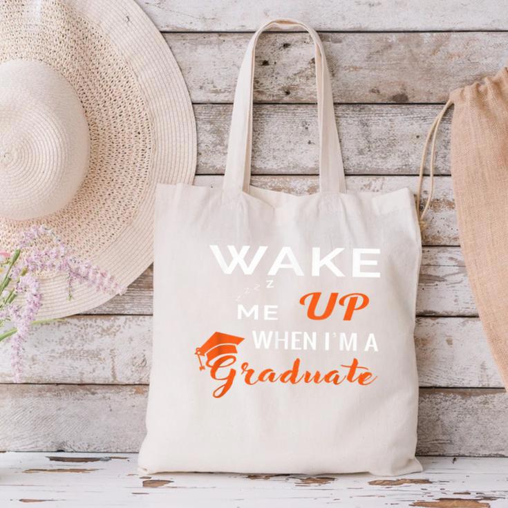 Graduation Shirt High School And College For Sleepy Graduate Canvas Tote Bag