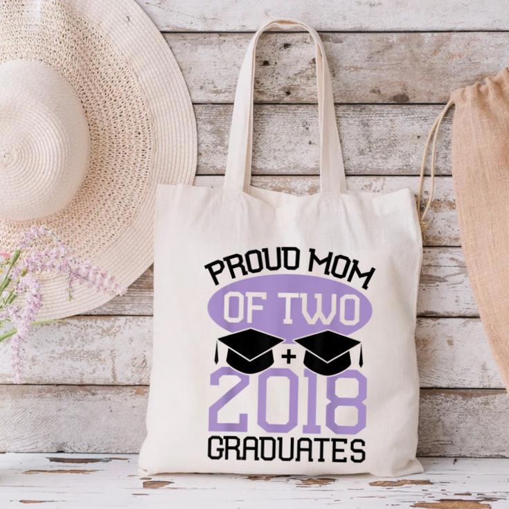 Graduation Shirt For Mom Of Twins Proud Mom Twins Tee Canvas Tote Bag