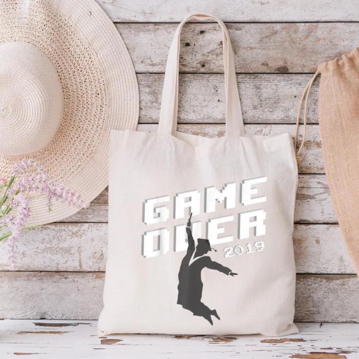 Graduation Shirt Senior Gamer T-Shirt 2019 Grad Gift Canvas Tote Bag