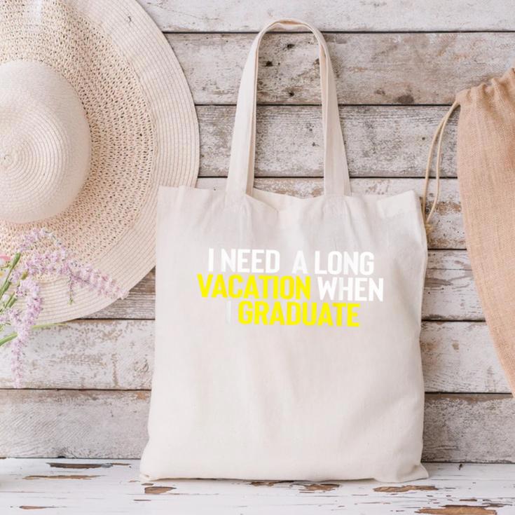 Graduation Student Grad School Class Senior Cute Canvas Tote Bag