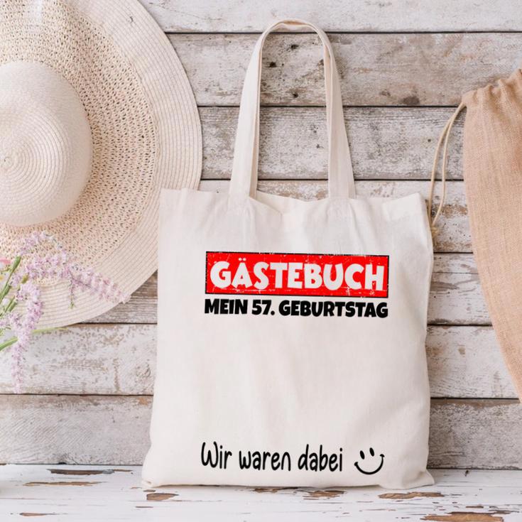 Guest Book Wir Waren Dabei Mein 57 Geburtstag German Canvas Tote Bag