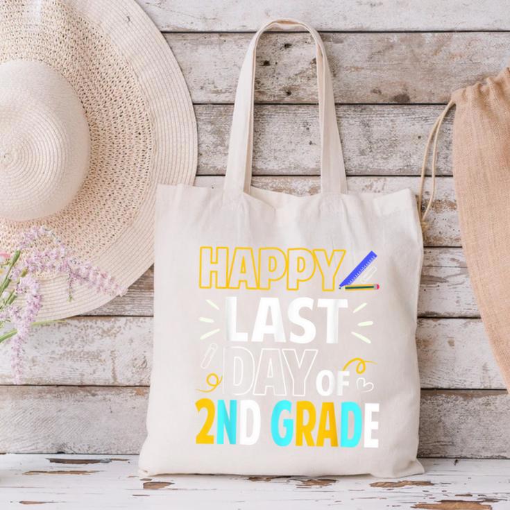 Happy Last Day Of 2nd Grade Shirt Cutie Graduation Canvas Tote Bag