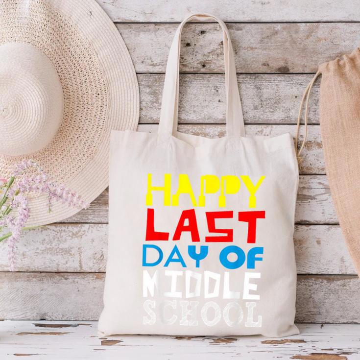 Happy Last Day Of Middle School Graduation Canvas Tote Bag