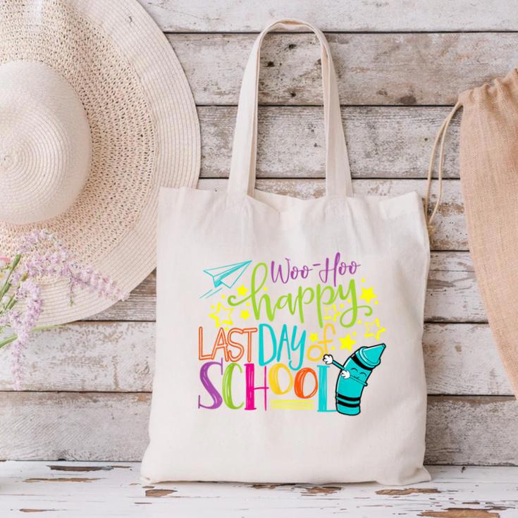 Happy Last Day Of School Student Teacher Graduation Canvas Tote Bag