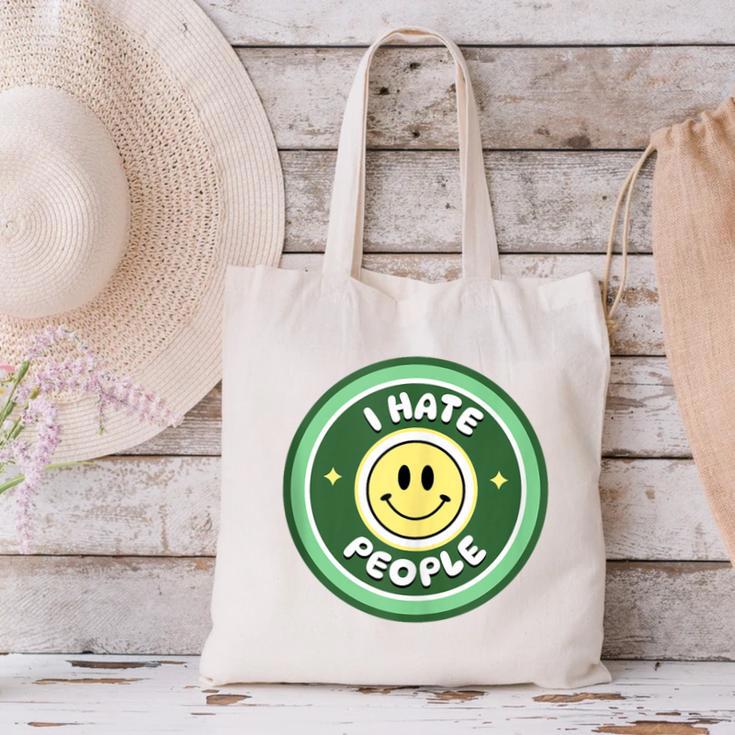 I Hate People Saying For Introverts Canvas Tote Bag