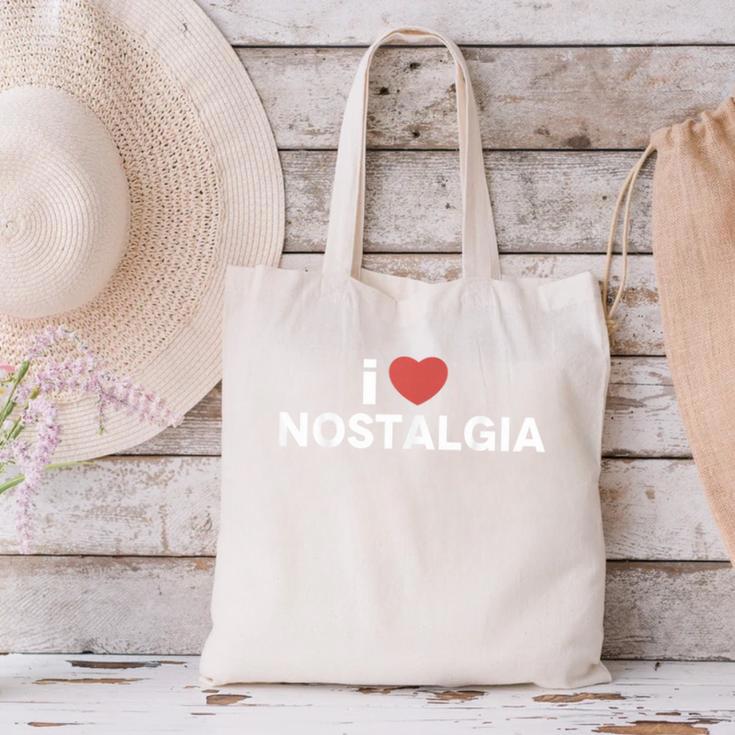 I Heart Love Nostalgia Canvas Tote Bag