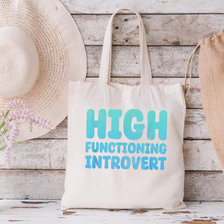 High Functioning Introvert Sarcasm Sarcastic Grunge Canvas Tote Bag High Functioning Introvert Sarcasm Sarcastic Grunge Canvas Tote Bag