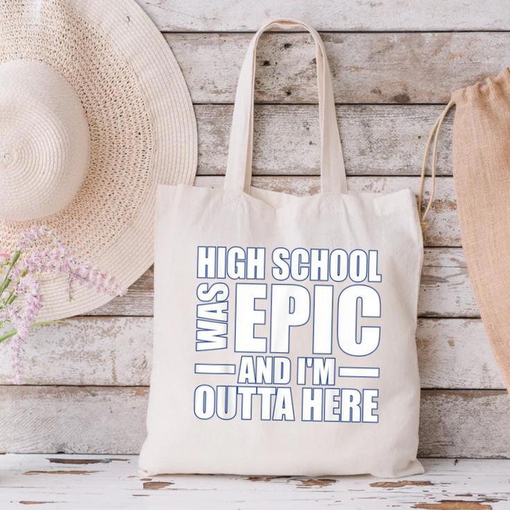 High School Graduate Graduation Party Meme Canvas Tote Bag