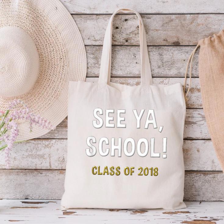 High School Graduation Class Of 2018 Shirt Canvas Tote Bag