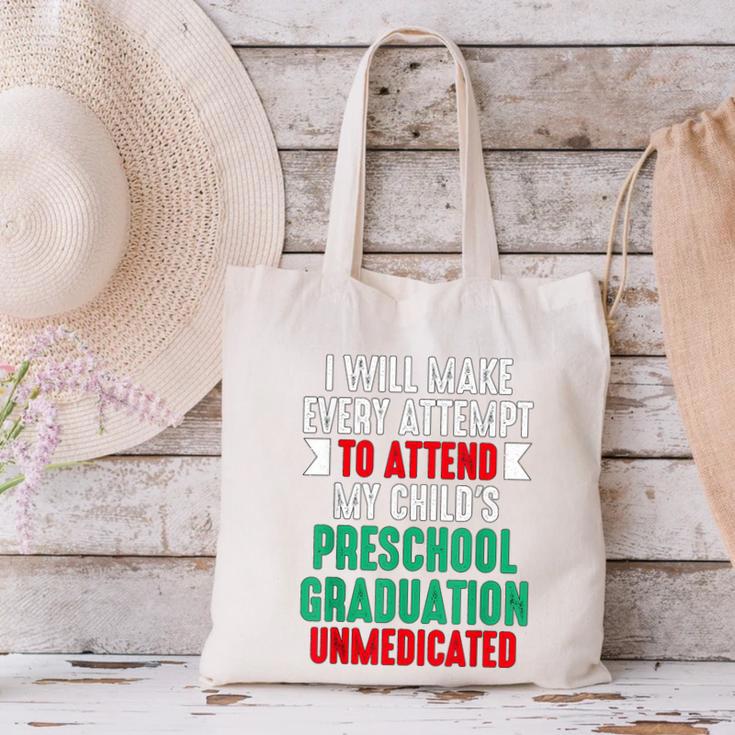 Hilarious Preschool Graduation Mom Dad Meme Preschooler Canvas Tote Bag