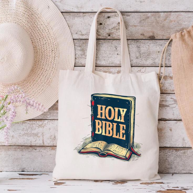 Holy Book Costume For Jesus And Bible Lovers Canvas Tote Bag